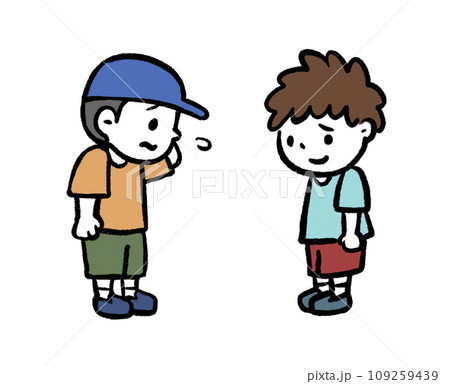 仲直りする子どものイラスト 109259439