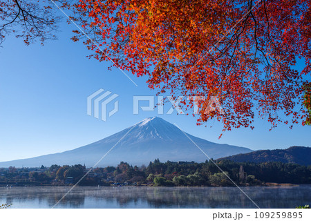 日本の風景「富士山と紅葉」 日本の風景「富士山と紅葉」 109259895
