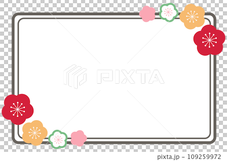 Spring material, plum blossom frame Spring material, plum blossom frame 109259972