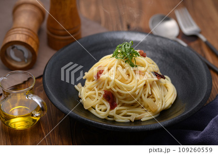 数の子と梅の和風パスタ 109260559