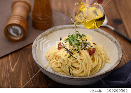 数の子と梅の和風パスタ 数の子と梅の和風パスタ 109260566