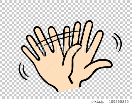 バイバイする手 バイバイする手 109260856