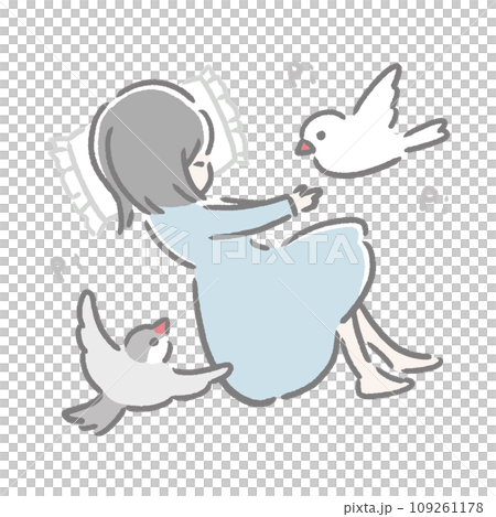 I feel sleepy, but the sparrows are fine. 109261178