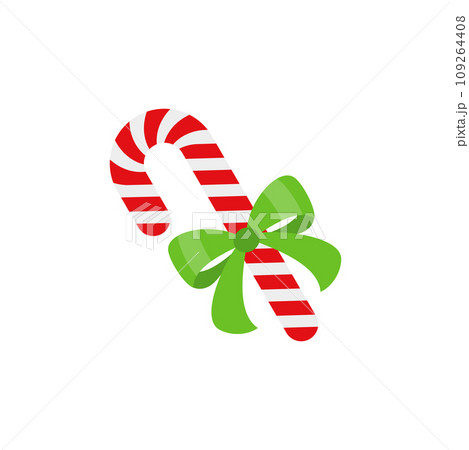 Christmas Candy Cane. Design element for door wreath 109264408