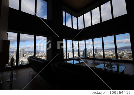 十一月の大阪、紅葉の大阪城公園、秋空の大阪城を望む、オオサカビジネスパーク、新しいホテル 十一月の大阪、紅葉の大阪城公園、秋空の大阪城を望む、オオサカビジネスパーク、新しいホテル 109264413