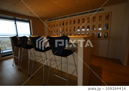 十一月の大阪、紅葉の大阪城公園、秋空の大阪城を望む、オオサカビジネスパーク、新しいホテル 十一月の大阪、紅葉の大阪城公園、秋空の大阪城を望む、オオサカビジネスパーク、新しいホテル 109264414