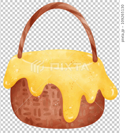 Cute Honey pot watercolor illustration Cute Honey pot watercolor illustration 109265130