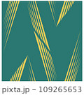 Beautiful abstract pattern with yellow lines on green background. 109265653
