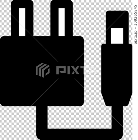 Cable, connector, outlet, adapter illustration 109265845
