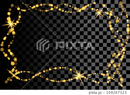 Abstract blurred light element that can be used for cover decoration or background. Sparkle, gold bokeh, frame bokeh Abstract blurred light element that can be used for cover decoration or background. Sparkle, gold bokeh, frame bokeh 109267323
