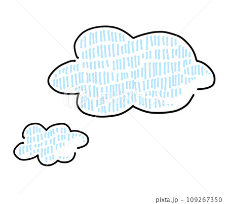 ゆるめシンプル雲　単品 109267350