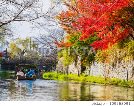 秋の近江八幡　八幡堀 109268091