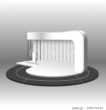 Empty Booth Exhibition. Vector Illustration 109270341