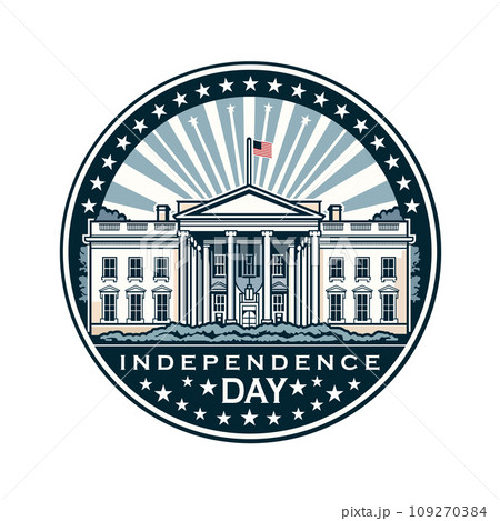 White House Independence day Concept. vector illustration 109270384