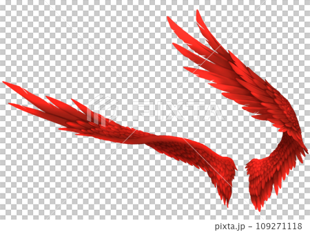 flapping red wings 109271118
