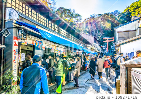 江の島　弁財天仲見世通り 109271718