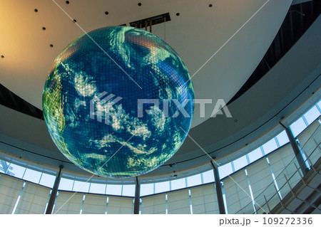 日本科学未来館 地球ディスプレイ「ジオ・コスモス」(クローズアップ) 日本科学未来館 地球ディスプレイ「ジオ・コスモス」(クローズアップ) 109272336