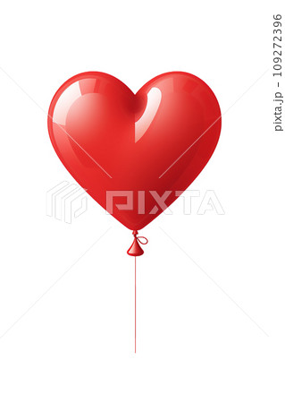 Cute shiny balloon in flat style illustration.Generative AI Cute shiny balloon in flat style illustration.Generative AI 109272396