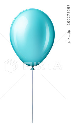 Cute shiny balloon in flat style illustration.Generative AI 109272397