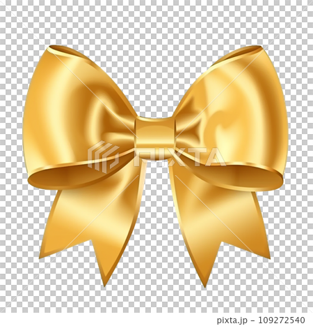gift bow in flat style  illustration.Generative AI 109272540