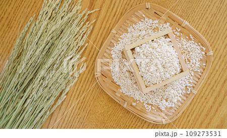 米麹と稲穂 米麹と稲穂 109273531