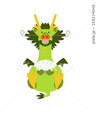 扇子を持った竜(辰) 109274049