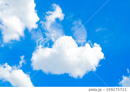 Azure Tapestry Blue Sky and Wispy Clouds 109275721