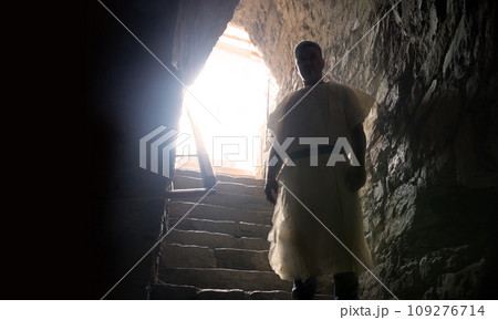Ancient guard at the entrance to the dungeon Ancient guard at the entrance to the dungeon 109276714