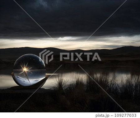 暮れる川#5(AI合成画像) 暮れる川#5(AI合成画像) 109277033