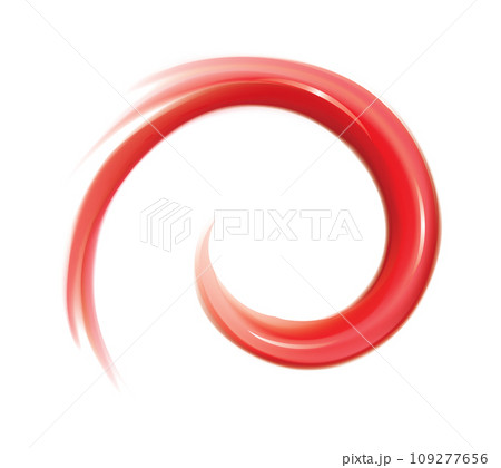 Vector swirling red backdrop. Juice of red fruits 109277656