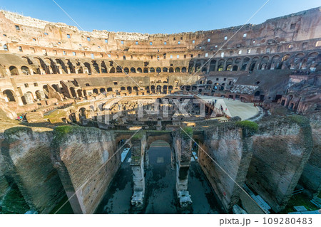 Roman Colosseum in Rome, Italy 109280483