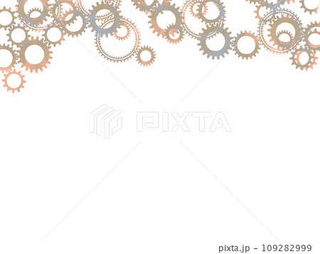 水彩絵具で描いた歯車の壁紙 109282999