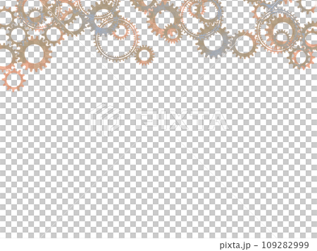 水彩絵具で描いた歯車の壁紙 109282999