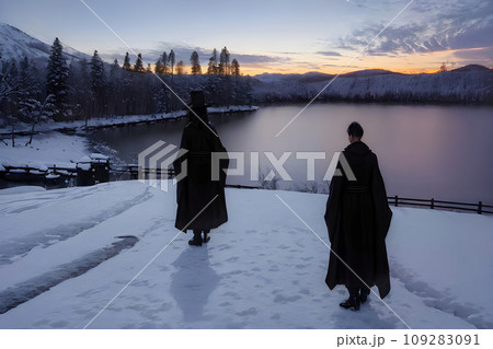 冬の夕暮れ-Generative AI 109283091