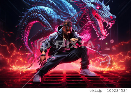 格闘ゲームのキャラクター　AI画像 109284584
