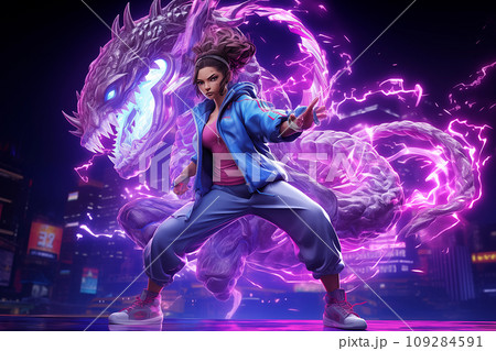 格闘ゲームのキャラクター AI画像 格闘ゲームのキャラクター AI画像 109284591