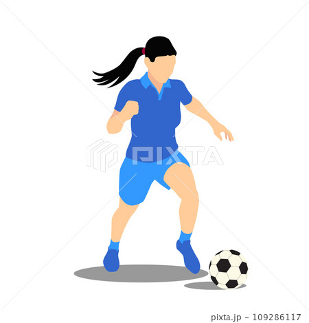 Woman soccer player Woman soccer player 109286117