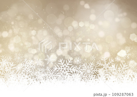 雪の結晶が舞うクリスマスの赤色の水彩画背景イラスト 雪の結晶が舞うクリスマスの赤色の水彩画背景イラスト 109287063