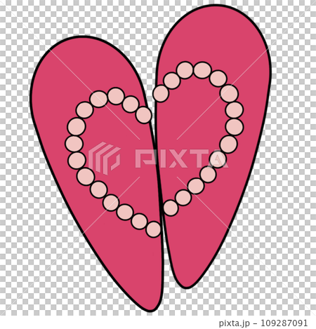 The illustration of a rhinestone nails 109287091