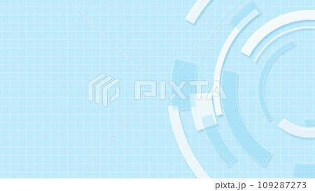 グリッドと回転するサークル 色背景 グリッドと回転するサークル 色背景 109287273
