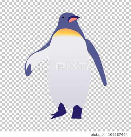 右を向くペンギンのイラスト 109287494