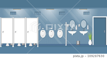 Public toilet for men with furniture and stuff. 109287630