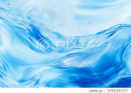 水 ジェル 波 ブルー テクスチャ 背景 109288157
