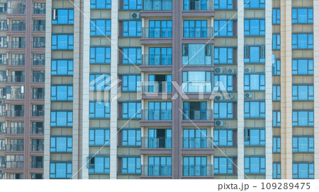 Modern apartment windows in China 109289475