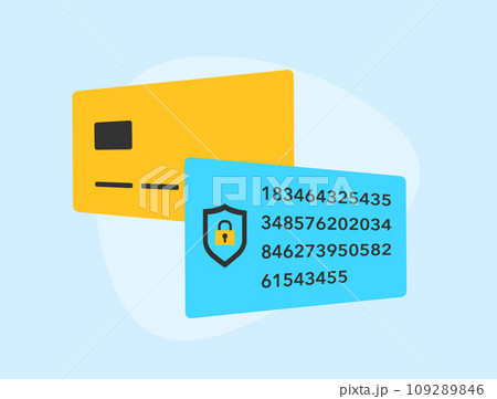 Payment Tokenization - Safeguard cardholder data with algorithmically generated tokens. Vector illustration on blue background with icons Payment Tokenization - Safeguard cardholder data with algorithmically generated tokens. Vector illustration on blue background with icons 109289846