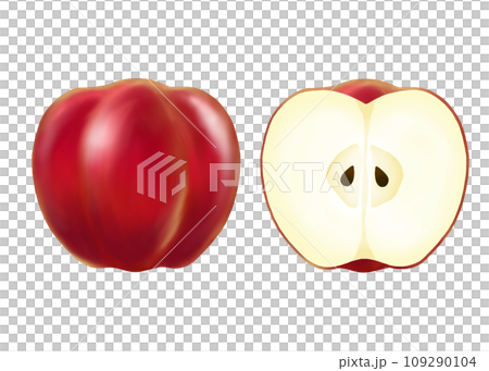 紅蘋果的橫切面 109290104
