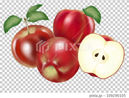 一組許多紅蘋果 109290105