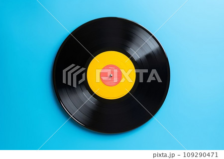 レトロなレコード盤　AI生成画像　AI画像 109290471