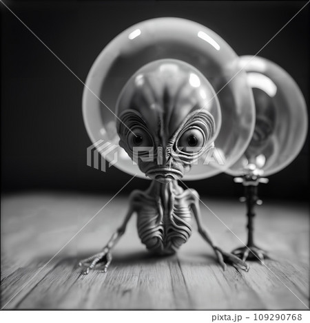 A small alien space invader. 109290768