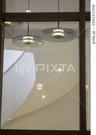 Interior of stylish white and green room Interior of stylish white and green room 109291508